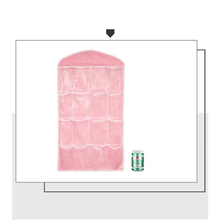 Túi Treo Đồ Thông Minh 16 NGĂN - Túi Đựng Tiện Ích Treo Tủ Đựng Đồ Lót, Tất, Phụ Kiện