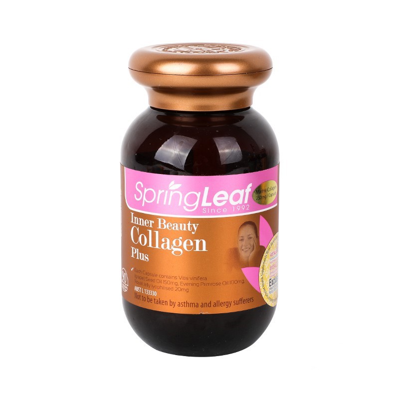 Viên Collagen Spring Leaf Inner Beauty 6 trong 1 90 viên Úc