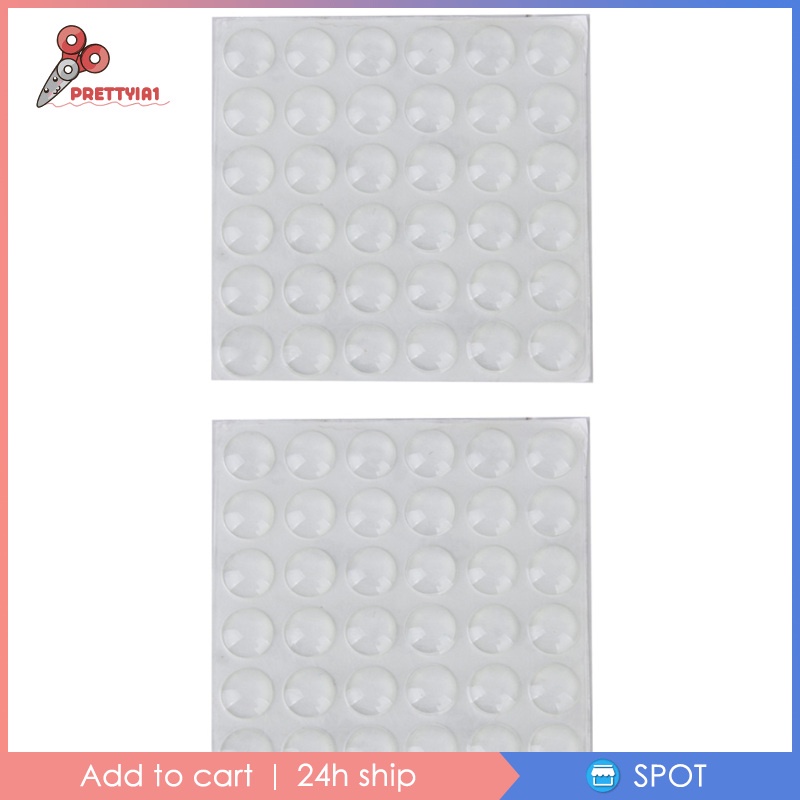 Set 1 / 2 Miếng Silicone Trong Suốt Dán Chân Bàn Ghế Chống Va Chạm