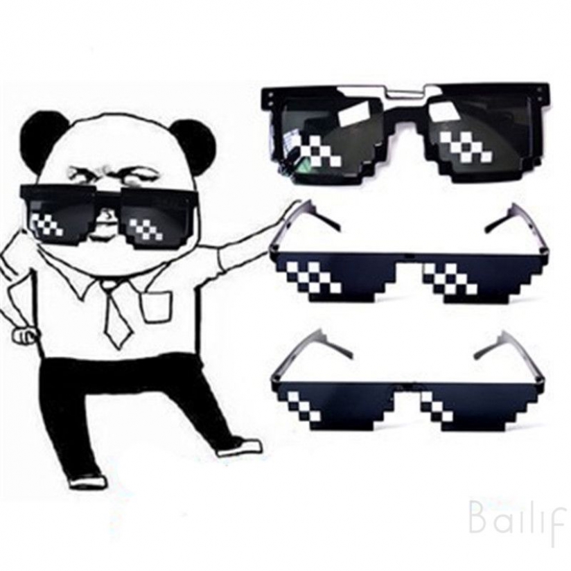 Mắt kính Thuglife màu trắng đen cá tính