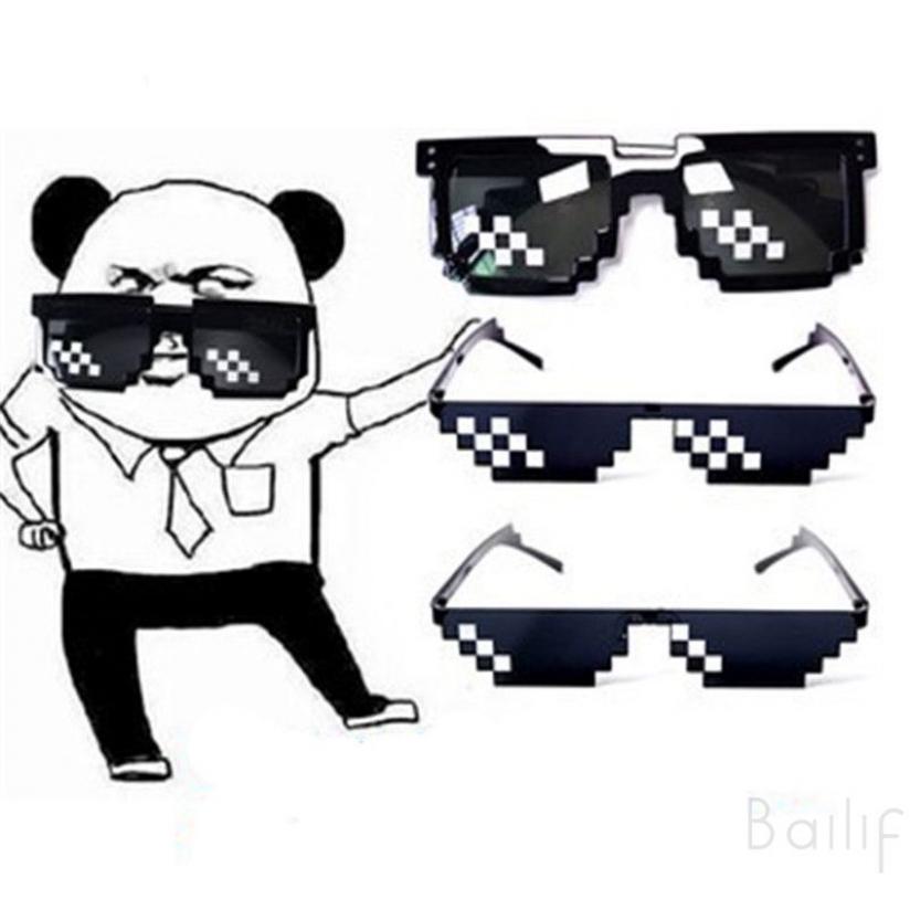 Mắt kính Thuglife màu trắng đen cá tính