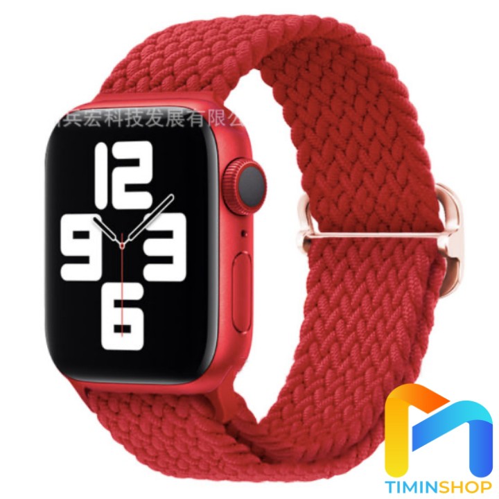 Dây đeo Apple Watch series 3/ 4/ 5/ 6/ 7/ SE - Dệt bằng Nylon, khóa trượt