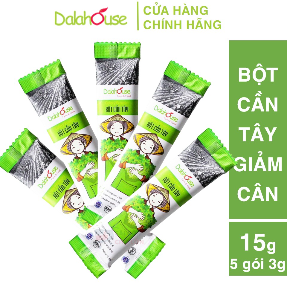 [CHÍNH HÃNG] Bột Cần Tây Sấy Lạnh Jan's  - 60g (20 gói 3g) - Nguyên Chất & Mật Ong