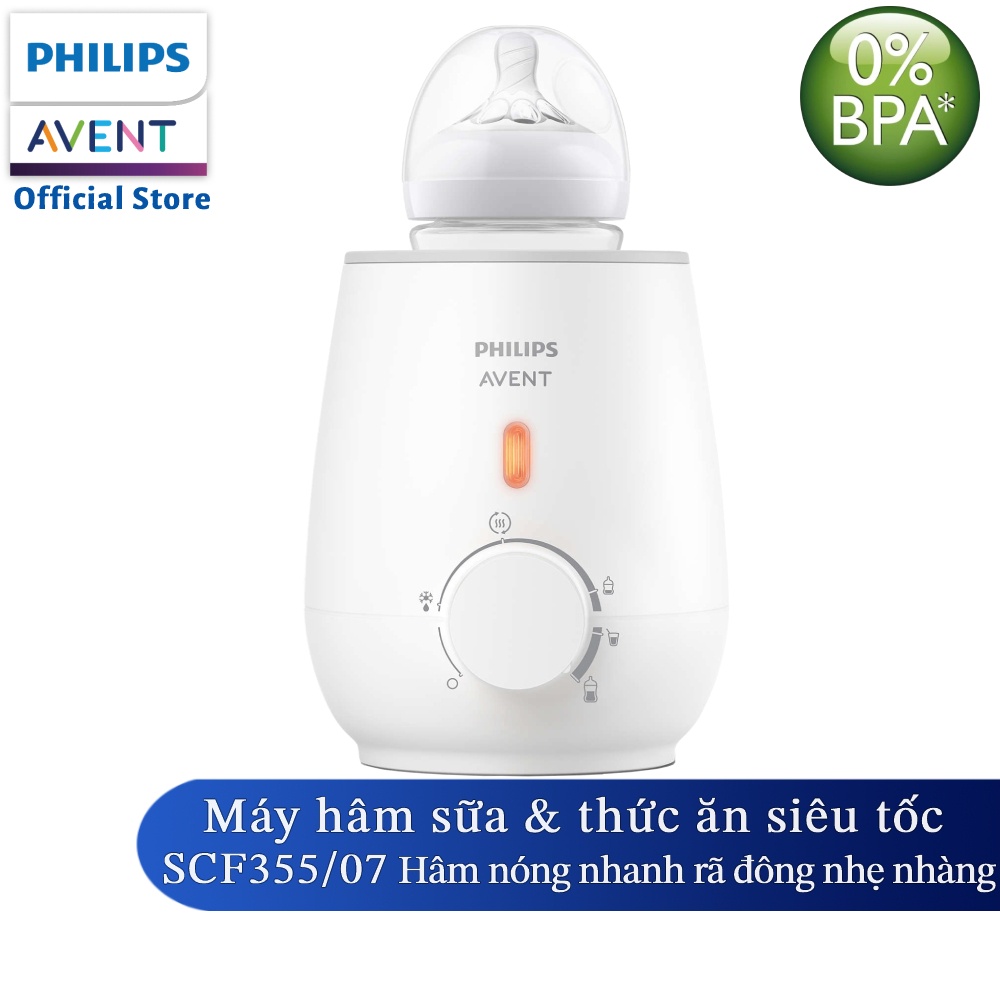 Philips Avent Máy hâm sữa và thức ăn siêu tốc SCF355/07