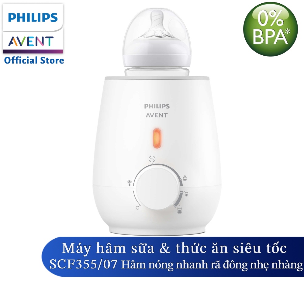 Máy hâm sữa siêu tốc Philips Avent SCF355/07