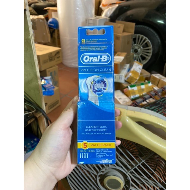 Sét 5 đầu bàn chải thay thế Braun Oral B Precision Clean hàng Đức