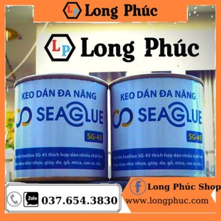 🌸[FreeShip50k]📦 2 lọ Keo Dán Đa Năng Seaglue SG-45| Trong Suốt, Chịu Nước, Chịu Nhiệt, Dính Chắc| Lọ 300gr|Long Phúc💖