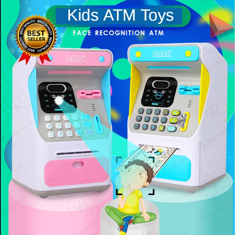 Hộp Tiết Kiệm Tiền Hình Máy Atm Có Khóa Mật Khẩu