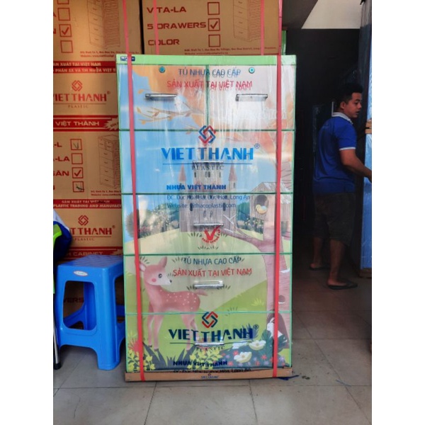 TỦ NHỰA 5 NGĂN 7 TẤC,CÓ MICA CHỐNG TRẦY CAO CẤP