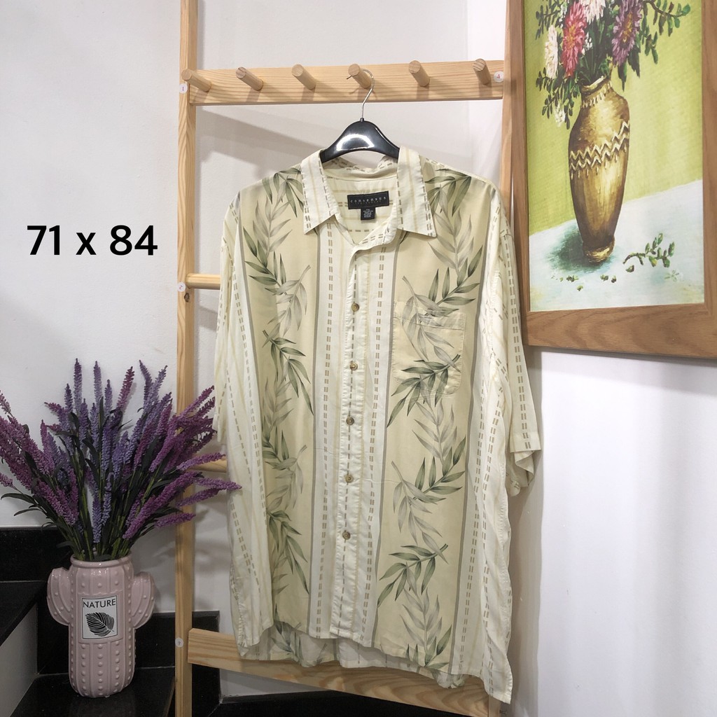 Áo sơmi hawaii Mỹ 2hand phong cách vintage , áo somi vải lanh hàng loại 1 họa tiết đa dạng