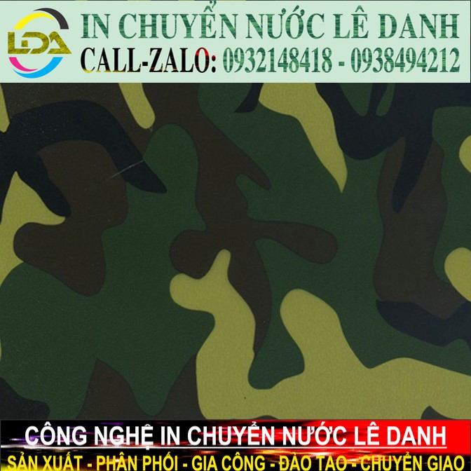 Màng film in chuyển nước vân camo LDCM008