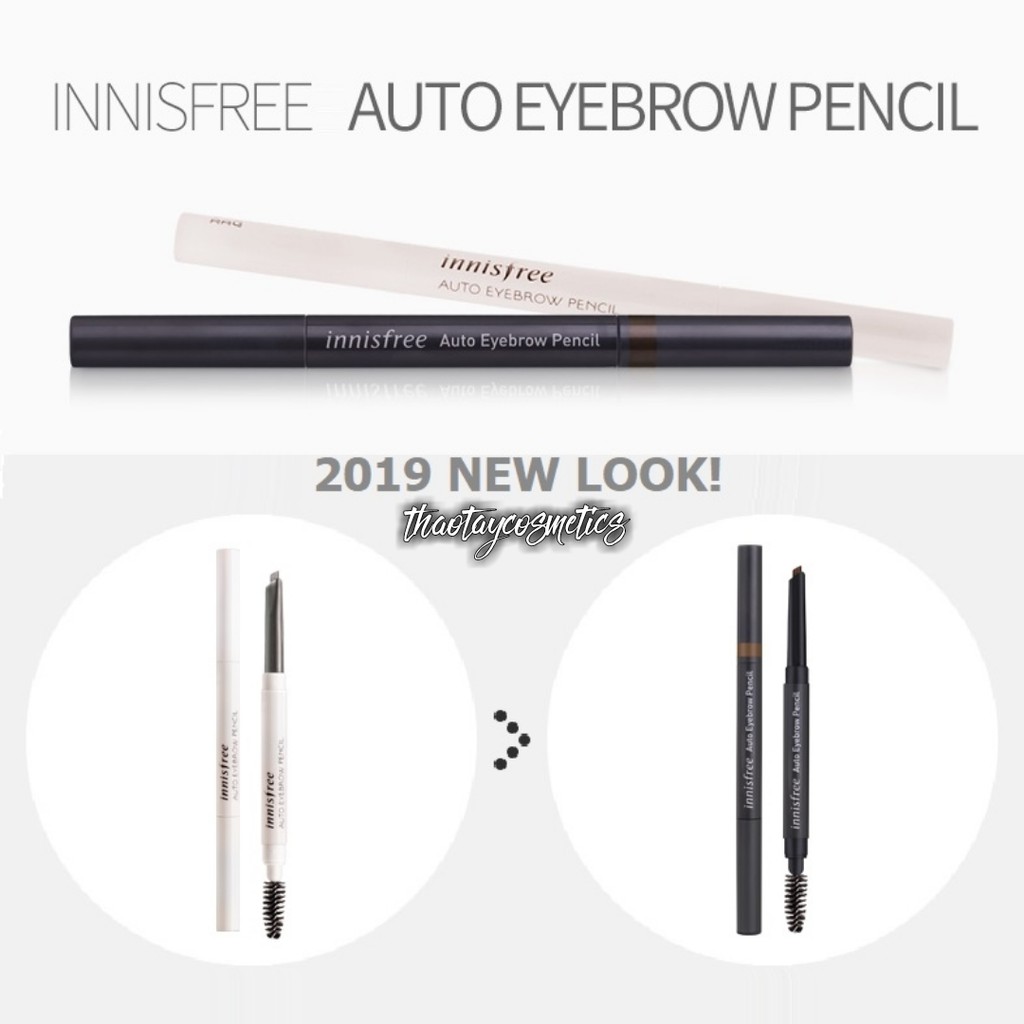 [Auth] Chì kẻ mày 2 đầu Innisfree Auto Eyebrow Pencil