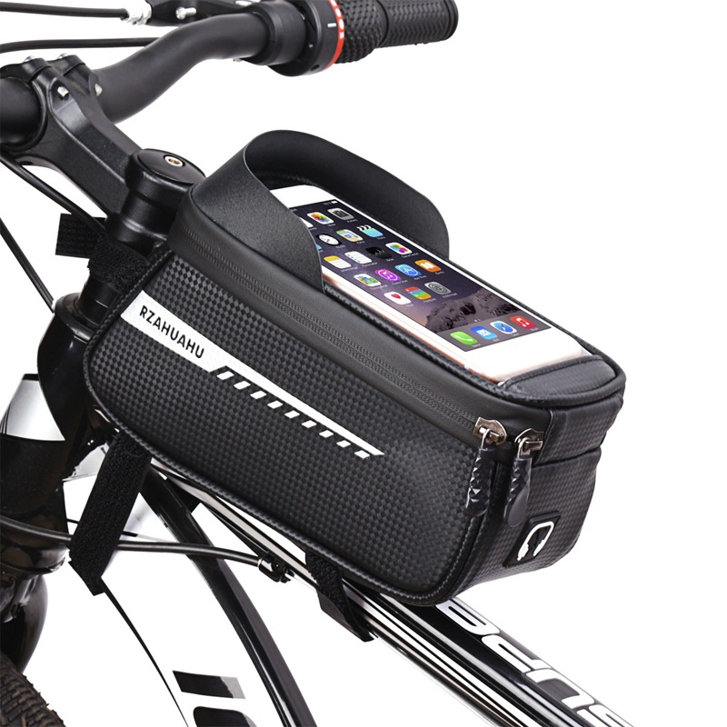 Rzahuahu&amp;B-SOUL Waterproof Bicycle Bag Reflective Bicycle Rack Bag Touch Screen Bicycle Bag Mountain Bike Bicycle Accessories