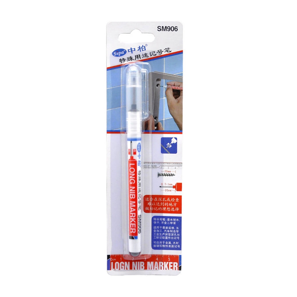 Plastic Marker Pen Woodwork Metal Glass Ceramic Making Scribing Waterproof Quick Dry Maker Pen