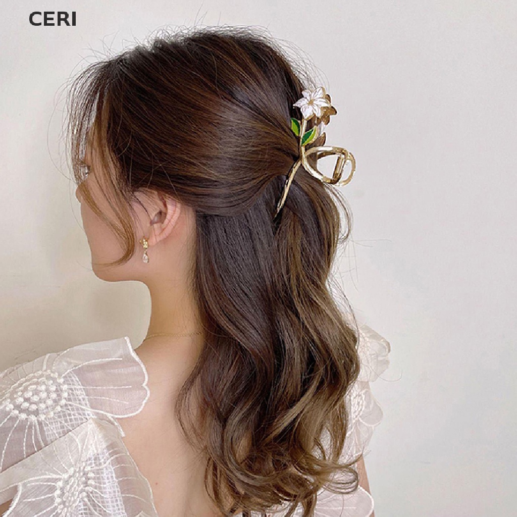 Kẹp Tóc Càng Cua Đính Hoa Lily