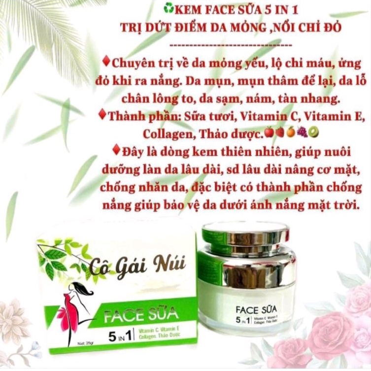 KEM FACE SỮA CÔ GÁI NÚI