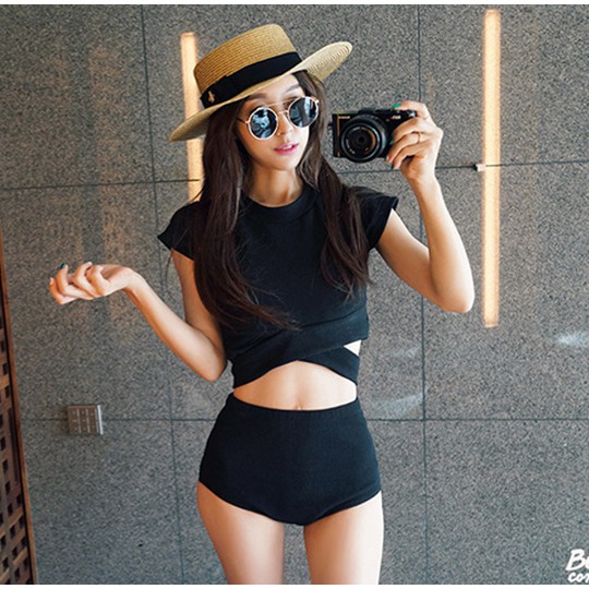 Sét Bộ Bikini 2 Mảnh Kèm Khăn Đẹp - Đồ Bơi Nữ Đi Biển Quần Áo Rời Có Tay | BigBuy360 - bigbuy360.vn