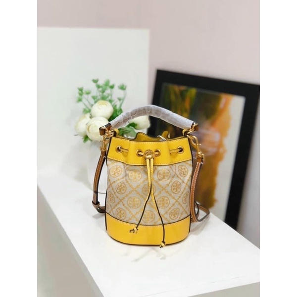 Túi Bucket Tory Burch Vàng