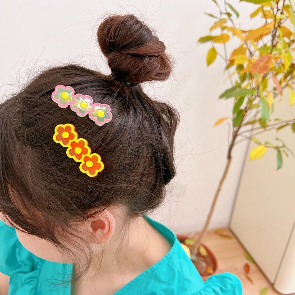 Kẹp Tóc Hình Bông Hoa Nhiều Màu Sắc Kẹo Ngọt Dành Cho Nữ