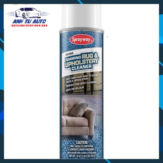 Chai xịt vệ sinh thảm và vải bọc ghế dạng bọt từ Mỹ Sprayway Foaming Rug&Upholstery Cleaner 510g