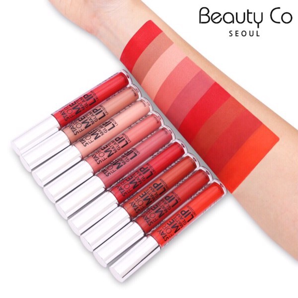 [SALE SỐC] Son kem Beauty Co Stay for Me 01 ĐỎ THUẦN SANG CHẢNH TÔN DA