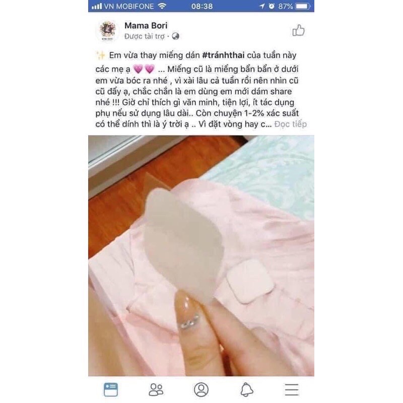 Miếng dán tránh Thai EVRA Thái Lan