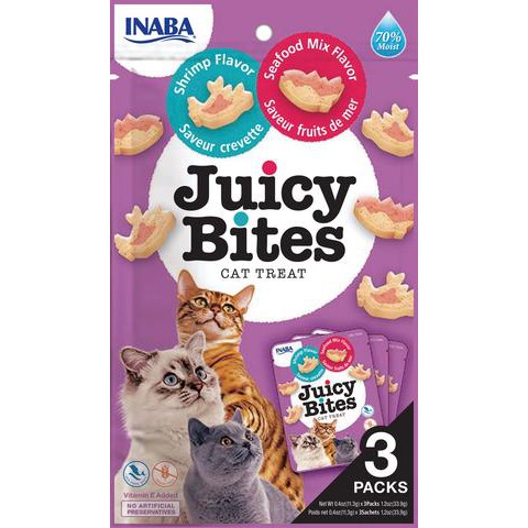 Bánh thưởng cho mèo Juicy Bites gói 11,3g (Inaba Thái Lan)