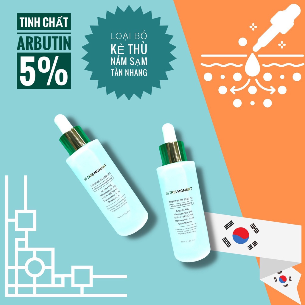 Serum Arbutin 5% trắng da, nám sạm 50ml