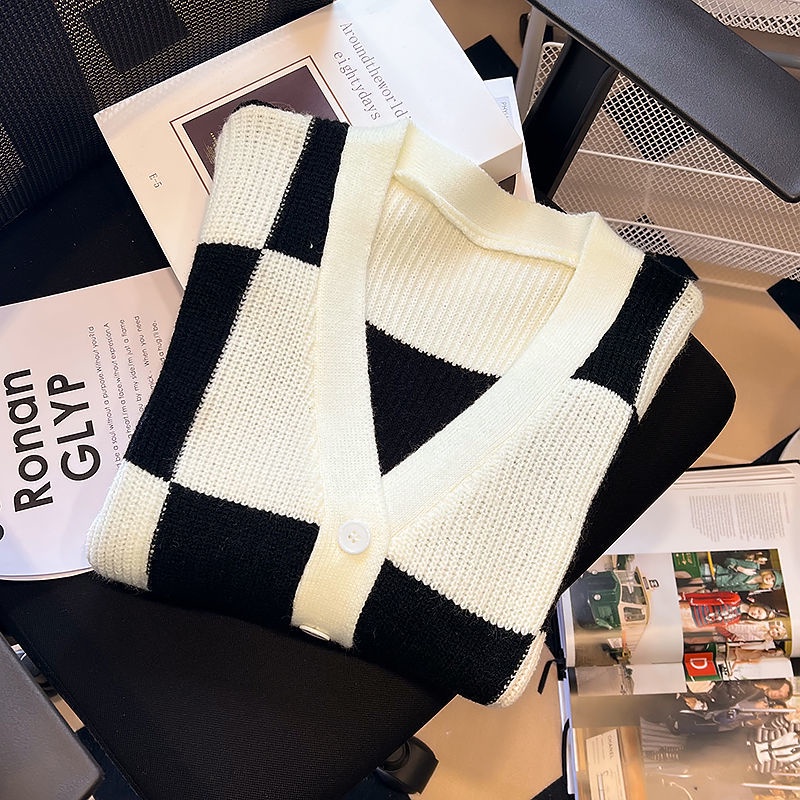 Áo Khoác Cardigan Dệt Kim Thời Trang Thu Đông