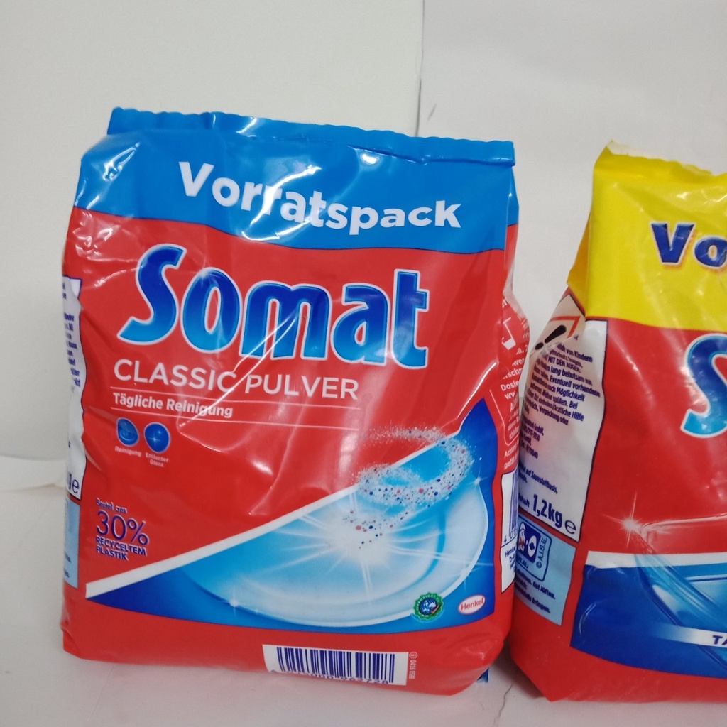 Bột rửa chén bát Somat (Mẫu mới) gói 1,2kg