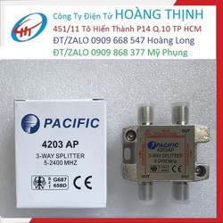 Bộ Chia Truyền Hình Cáp 3 Đỏ pacific 4203AP