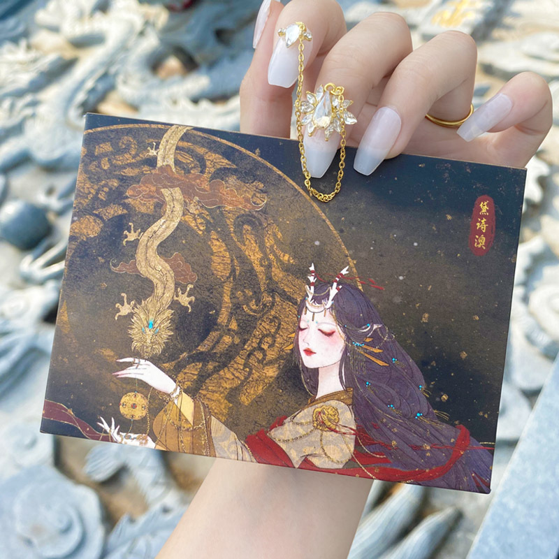 Bộ 4 son môi Dai Shi không chứa chì chống thấm nước lâu trôi thiết kế vỏ kiểu cổ trang độc đáo | BigBuy360 - bigbuy360.vn