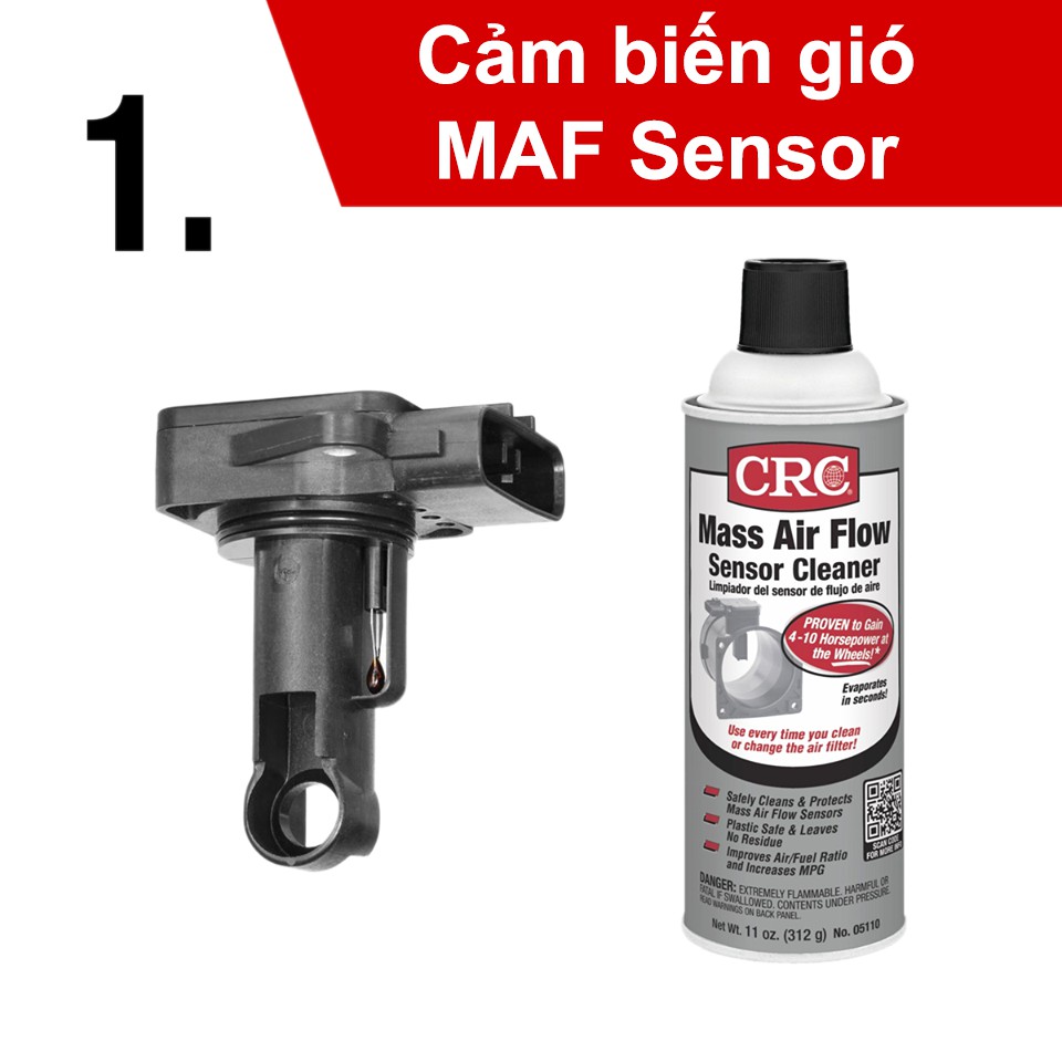 Làm sạch cảm biến gió với MAF Sensor Cleaner, giúp ô tô tiết kiệm nhiên liệu