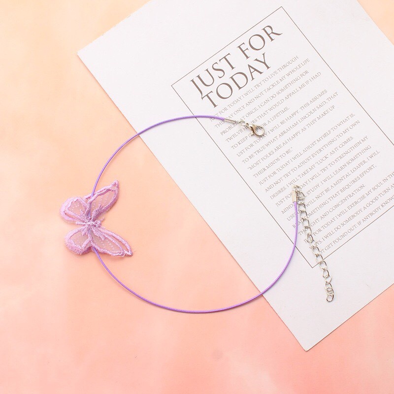 Choker bướm ren vòng đeo cổ butterfly - Mã NO17