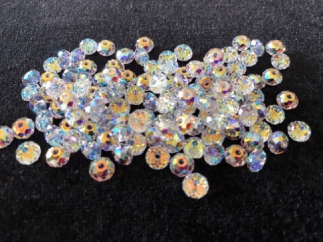 Combo 20 Hạt Pha Lê Áo Bánh Cam 6ly