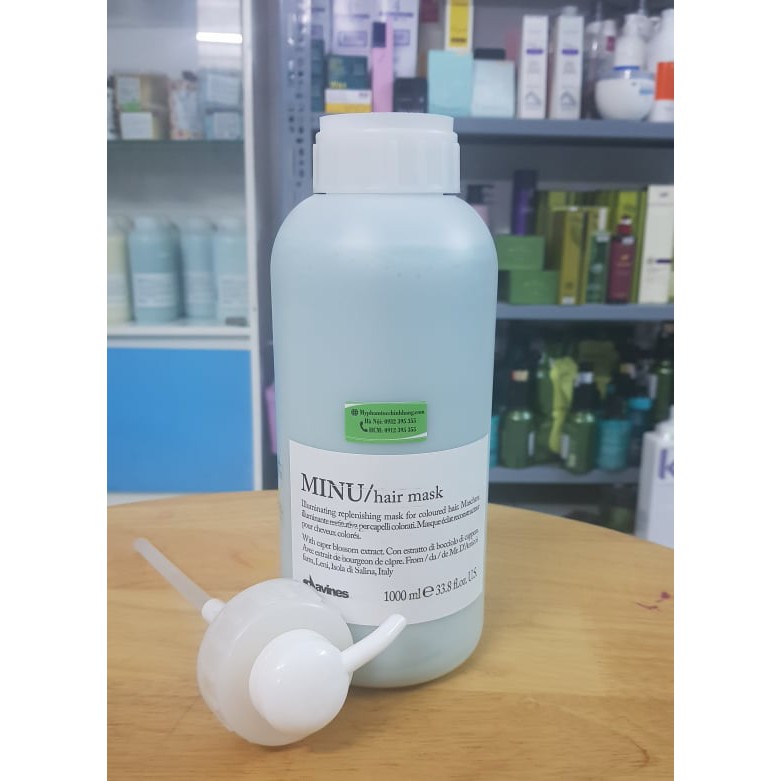 MẶT NẠ/ HẤP BẢO VỆ MÀU NHUỘM, PHỤC HỒI DƯỠNG BÓNG DAVINES MINU 250ml - 1000ml