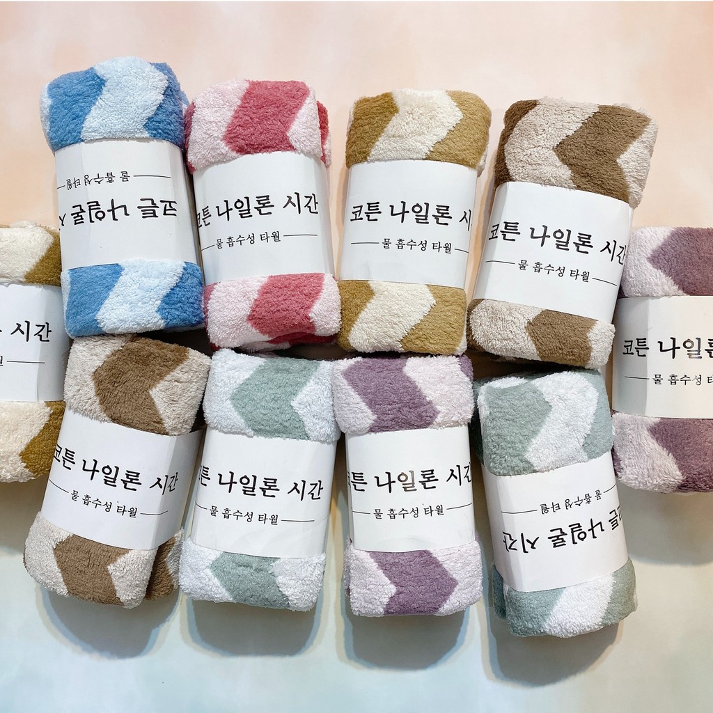 [ SIÊU RẺ ] SET 4 khăn mặt mềm mại thấm hút tốt