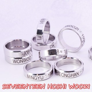 Nhẫn titan SEVENTEEN HOSHI WOOZI f137