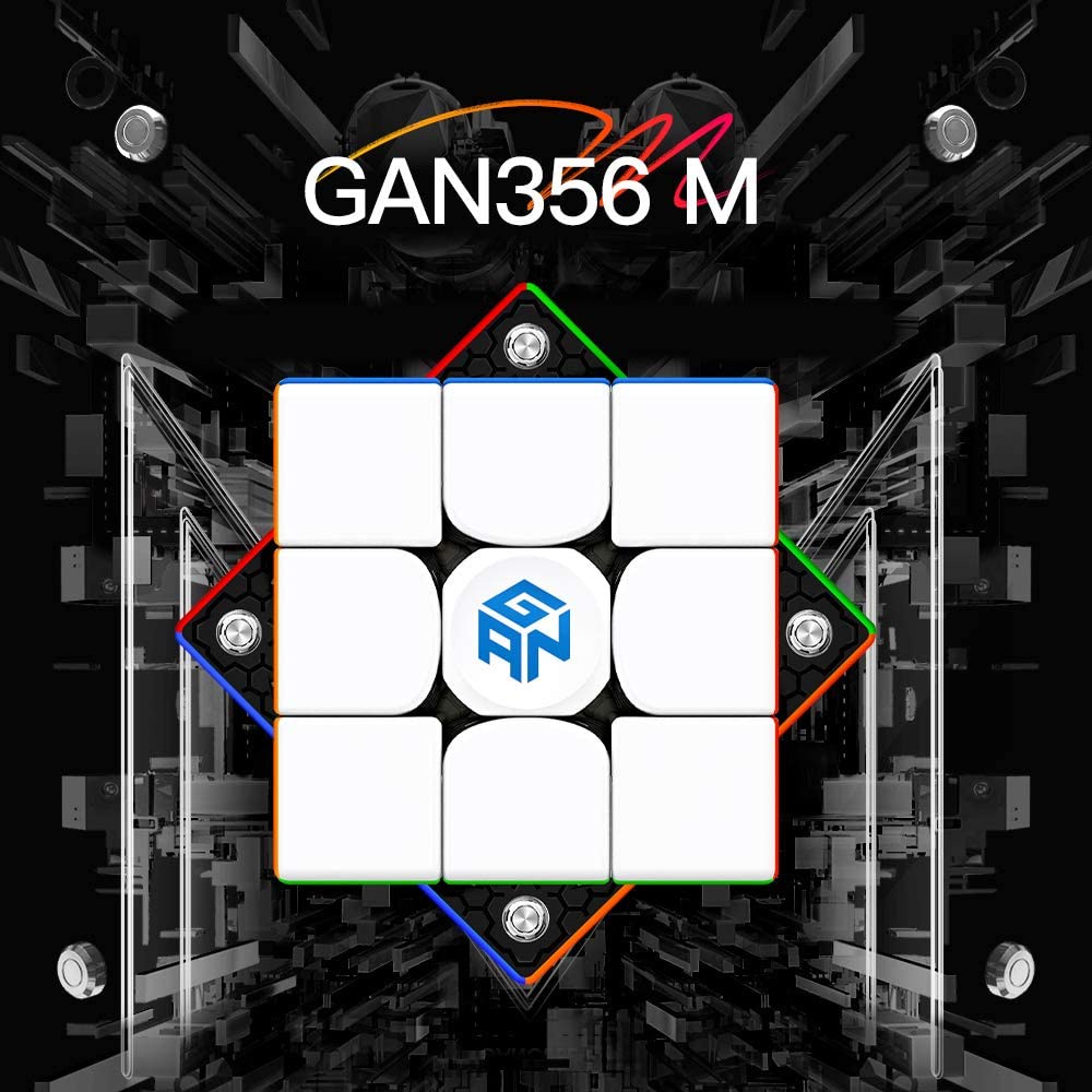 GAN 356 M 3x3 Magnetic Speed Cube Stickerless Gans 356M Magic Cube