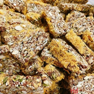 Thanh cơm gạo lứt chà bông - thanh gạo lứt rong biển
