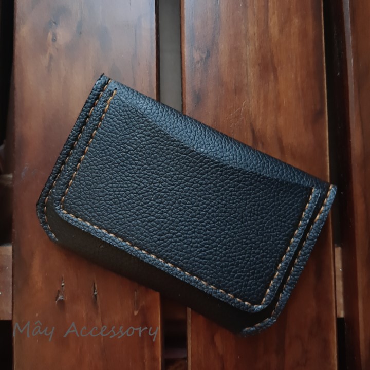 Ví unisex PU cao cấp, bóp ví unisex mini đựng thẻ ATM, giấy tờ, namecard da pu handmade Dragon Bird Wallet