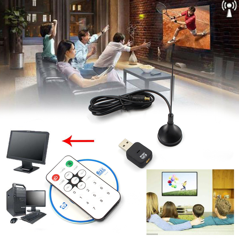 Bộ Ăng Ten Tv Kỹ Thuật Số Dvb-T2 / T Dvb-C Usb 2.0 Kèm Remote Điều Khiển