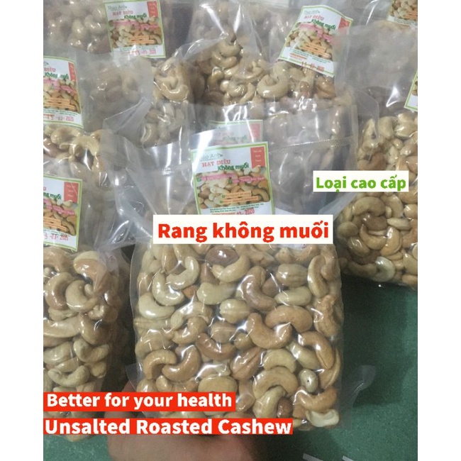 500gr hạt điều sạch vỏ rang không muối loại 1