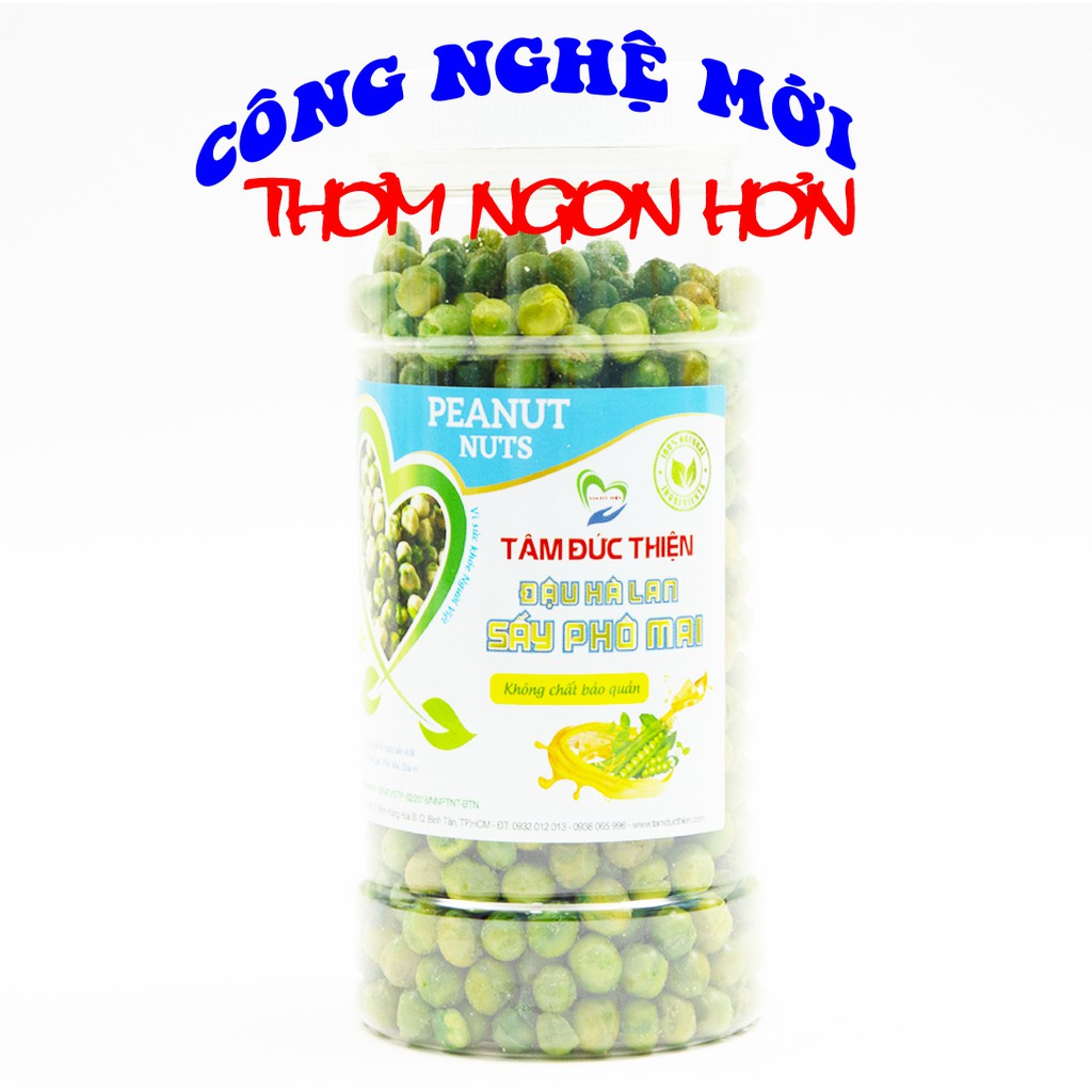 Hộp Đậu Hà Lan Sấy Phô Mai Tâm Đức Thiện - Hộp 220GR