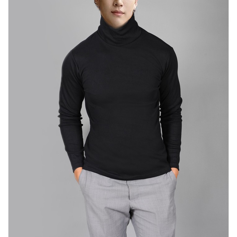 Áo thun Tay dài Cổ lọ Body ROLLNECK Unisex