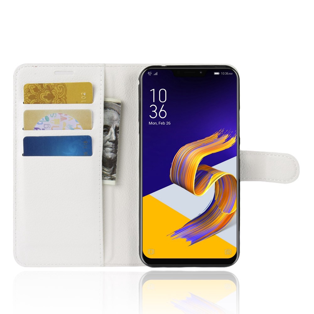 Bao da điện thoại màu trơn có ngăn ví tiện dụng cho Asus Zenfone 5 ZE620KL 5Z ZS620KL