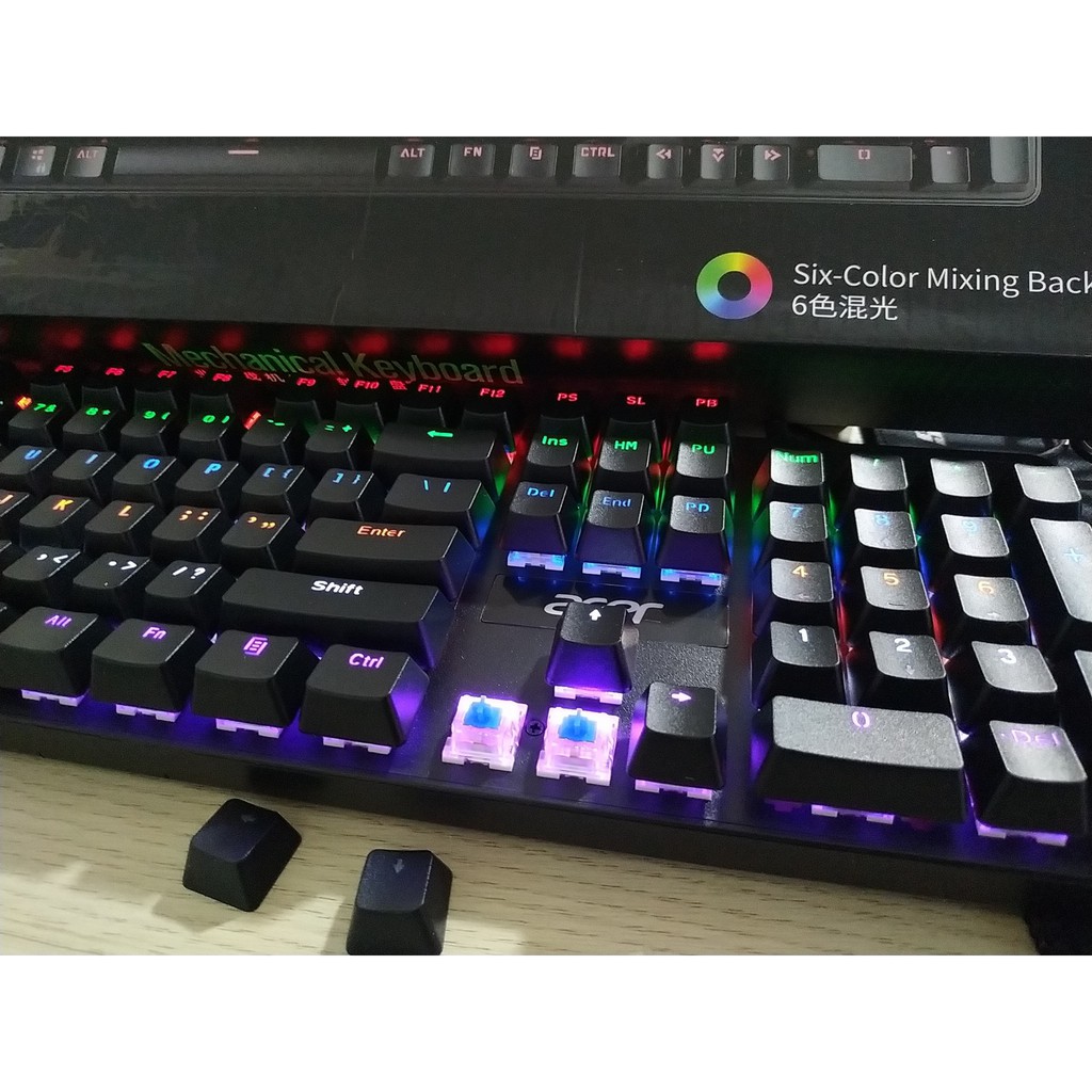 Phím gaming Acer OKB050 Blueswitch | chơi game siêu đỉnh | nhiều chế độ LED