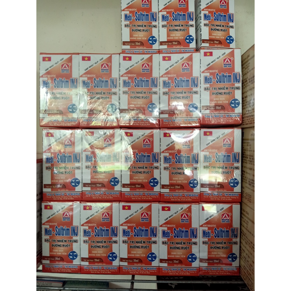 MEBI SULTRIM INJ CHAI 100ML, HỖ TRỢ TIÊU HÓA