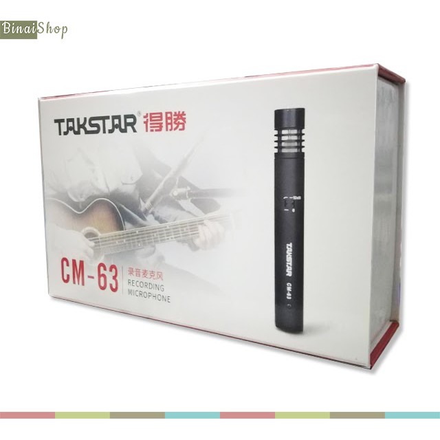 [Mã ELHACE giảm 4% đơn 300K] Takstar CM-63 - Micro condenser 48v cho nhạc cụ