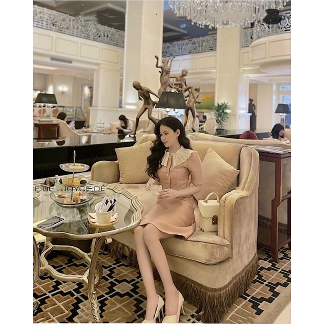 ‼️‼️đầm phi phối cổ dập li